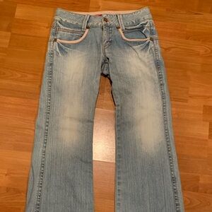 Low waisted flare jeans